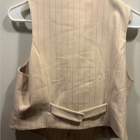 Rachel Zoe Posh Pinstripe Tailored Vest - Picture 5 of 6